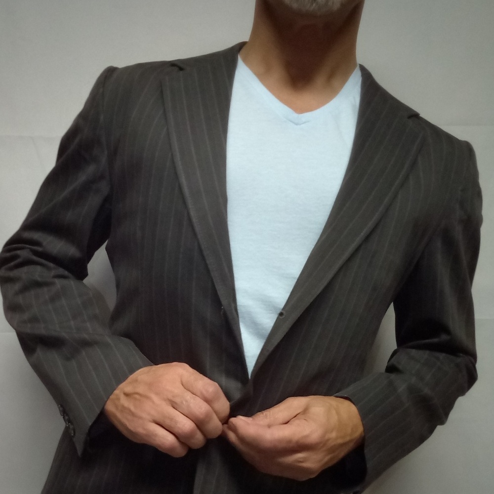 Large gap slim fit denim jacket Blazer vintage